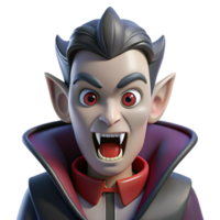 impressive melancholic modern A sinister vampire, with fangs bared, NO BACKGROUND with Transparent Background. high resolution png