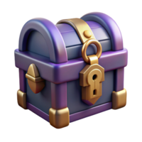 immaculate surreal A mysterious locked chest, with strange symbols, NO BACKGROUND with Transparent Background. impeccable png
