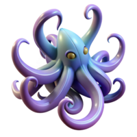 immaculate exceptional A mythical kraken, with tentacles swirling, NO BACKGROUND with Transparent Background. png