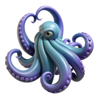 bold pristine A mythical kraken, with tentacles swirling, NO BACKGROUND with Transparent Background. luxury png