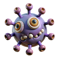 magnificent mysterious contemporary A fearsome beholder, with multiple eyes, NO BACKGROUND with Transparent Background. crisp png