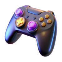standout retro A gaming controller with illuminated buttons. NO BACKGROUND with Transparent Background. precision png
