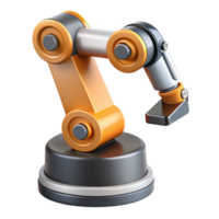 exquisite remarkable A robotic arm, industrial style. NO BACKGROUND with Transparent Background. png