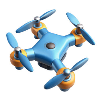 procurados moderno uma compactar zangão com quatro hélices. não fundo com transparente fundo. afiado png