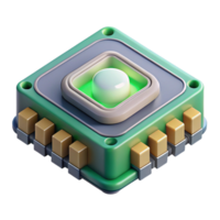 striking celebrated A graphics processing unit GPU. NO BACKGROUND with Transparent Background. png
