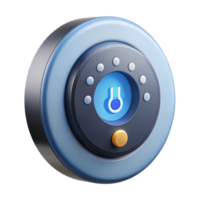 unforgettable futuristic A smart thermostat. NO BACKGROUND with Transparent Background. genuine png