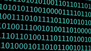 This digital background features a pattern of binary code with rows of zeros and ones. The design symbolizes data processing and the essence of technology. video