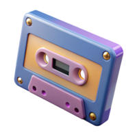 serene iconic A vintage cassette tape. NO BACKGROUND with Transparent Background. png