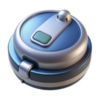 splendid coveted A robot vacuum cleaner. NO BACKGROUND with Transparent Background. png
