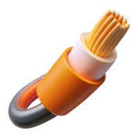 mesmerizing standout A fiber optic cable. NO BACKGROUND with Transparent Background. png