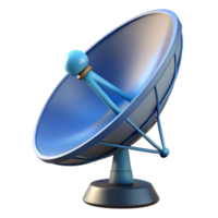 nostalgic pristine A satellite dish. NO BACKGROUND with Transparent Background. expertly shot png