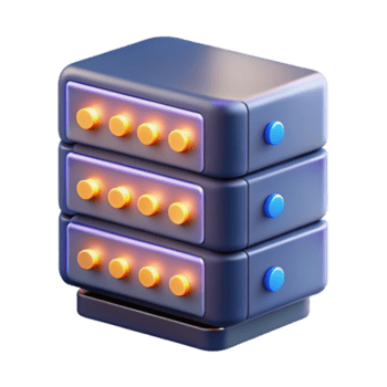 imaculado quintessencial uma servidor prateleira com piscando luzes. não fundo com transparente fundo. png