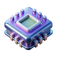 wonderful celebrated A quantum computer processor. NO BACKGROUND with Transparent Background. png