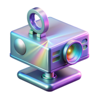 timeless modern A holographic projector. NO BACKGROUND with Transparent Background. authentic png