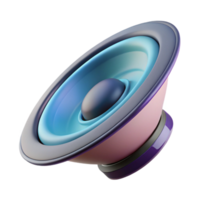 impressive futuristic A levitating speaker. NO BACKGROUND with Transparent Background. expertly shot png