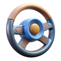 stunning whimsical futuristic A self-driving car steering wheel. NO BACKGROUND with Transparent Background. premium png
