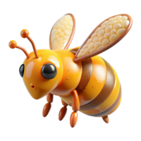 memorable bohemian Honeybee covered in pollen NO BACKGROUND with Transparent Background. crisp png