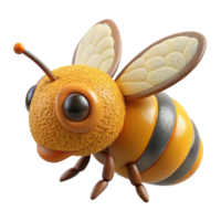 radiant standout Honeybee covered in pollen NO BACKGROUND with Transparent Background. png
