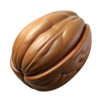 vibrant inspired Pecan nut in shell NO BACKGROUND with Transparent Background. png