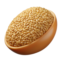 alluring standout Sesame seed isolated NO BACKGROUND with Transparent Background. png