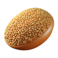 exceptional gothic Sesame seed isolated NO BACKGROUND with Transparent Background. expertly shot png