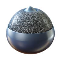 elegant notable Chia seed isolated NO BACKGROUND with Transparent Background. png