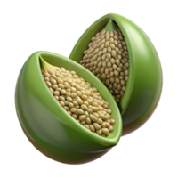 spectacular remarkable Hemp seed isolated NO BACKGROUND with Transparent Background. png