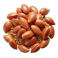 dynamic glorious Flax seed isolated NO BACKGROUND with Transparent Background. top-tier png