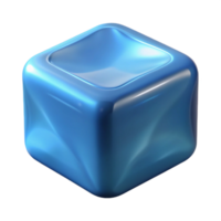 gorgeous baroque Ice cube NO BACKGROUND with Transparent Background. refined png