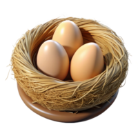 captivating dramatic bohemian Bird's nest NO BACKGROUND with Transparent Background. museum quality png