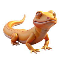 pristine melancholic art deco A lizard, basking. NO BACKGROUND with Transparent Background. sharp png