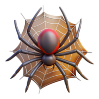 breathtaking distinguished A spider, spinning a web. NO BACKGROUND with Transparent Background. png