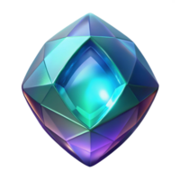 passionate impressive A single, sparkling gemstone, cut in the shape of a dragon's eye. NO BACKGROUND with Transparent Background. precision png