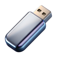 dazzling acclaimed USB flash drive, metallic silver finish NO BACKGROUND with Transparent Background. png