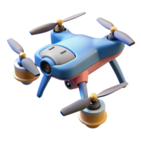 harmonious gorgeous Drone with camera attached, propellers still NO BACKGROUND with Transparent Background. elite png