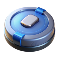 standout industrial Robot vacuum cleaner, circular design NO BACKGROUND with Transparent Background. precision png