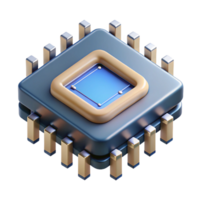 melancholic stunning Microchip with intricate circuitry NO BACKGROUND with Transparent Background. handcrafted png