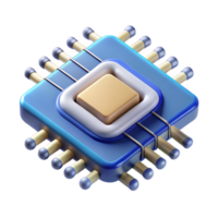 impressive baroque Microchip with intricate circuitry NO BACKGROUND with Transparent Background. expertly shot png