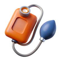 dynamic breathtaking Blood pressure monitor with inflatable cuff NO BACKGROUND with Transparent Background. handcrafted png