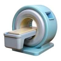 hypnotic iconic MRI machine scanner, open and empty NO BACKGROUND with Transparent Background. png