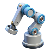 magnificent romantic retro Surgical robot arm with multiple joints NO BACKGROUND with Transparent Background. artisan png
