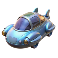 celebrated gothic Flying car with futuristic design NO BACKGROUND with Transparent Background. handcrafted png