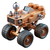 notable rustic Mars rover exploring the surface NO BACKGROUND with Transparent Background. luxury png
