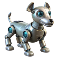 enchanting nordic Robot dog with moving legs and tail NO BACKGROUND with Transparent Background. luxury png