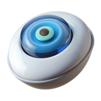 mysterious impressive Smart contact lens displaying information NO BACKGROUND with Transparent Background. elite png