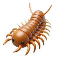 exceptional avant-garde A centipede, NO BACKGROUND with Transparent Background. high resolution png