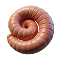 captivating memorable A millipede, curled up, NO BACKGROUND with Transparent Background. png