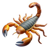 extraordinary iconic A scorpion. NO BACKGROUND with Transparent Background. png