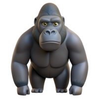 impressive rustic A gorilla. NO BACKGROUND with Transparent Background. genuine png