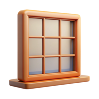 gorgeous dreamy impressionist Bauhaus window frame, simple and functional design NO BACKGROUND with Transparent Background. impeccable png